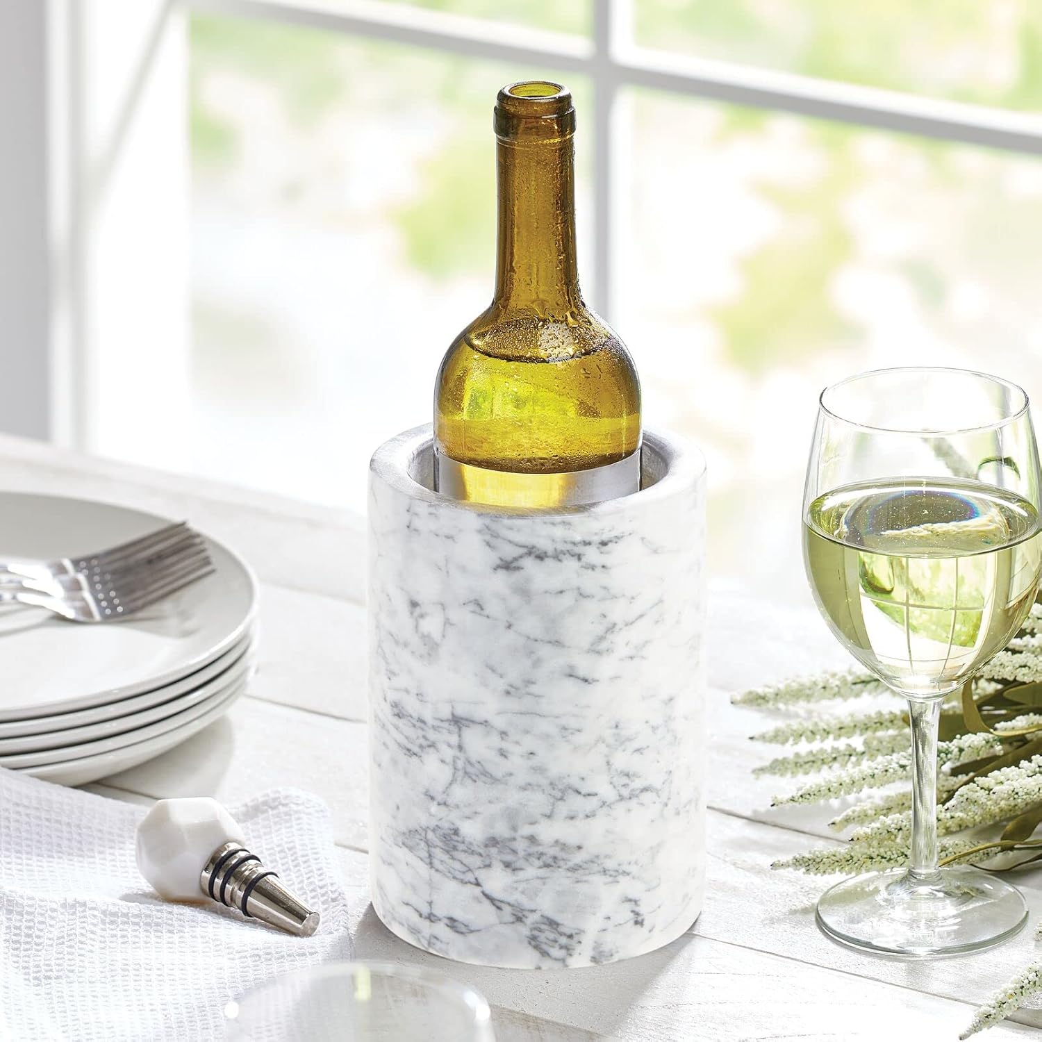 chic-marble-single-wine-bottle-chiller